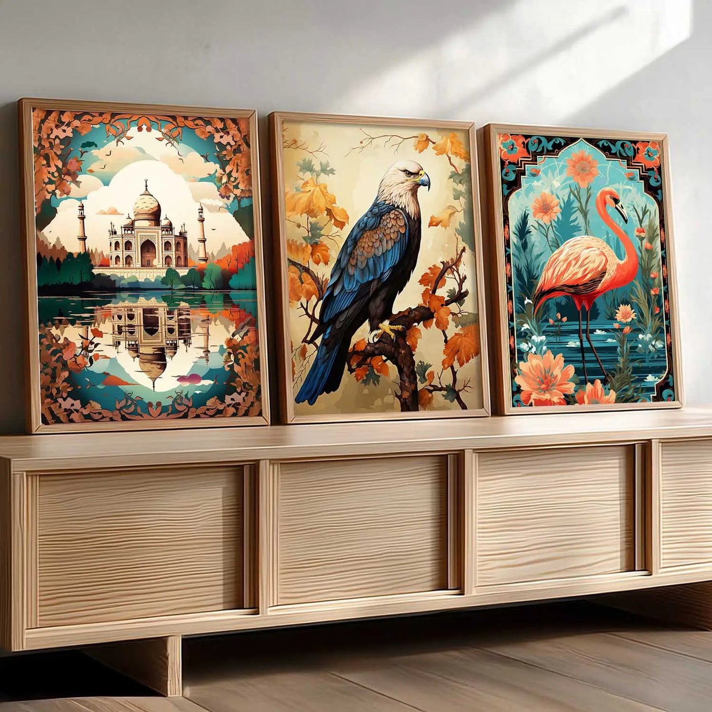Traditional  Wall  Art Paintings for Living Room - Wall Poster With frames