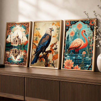 Traditional  Wall  Art Paintings for Living Room - Wall Poster With frames