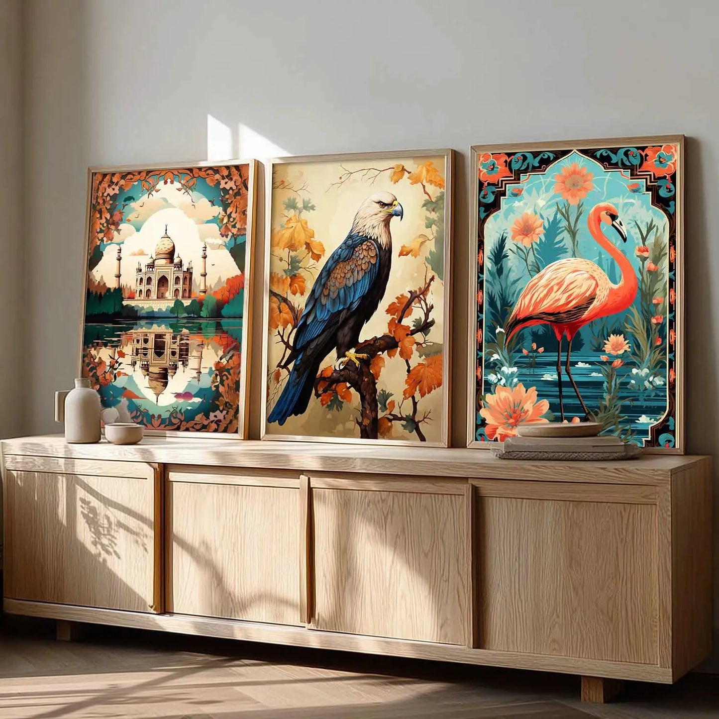 Traditional  Wall  Art Paintings for Living Room - Wall Poster With frames