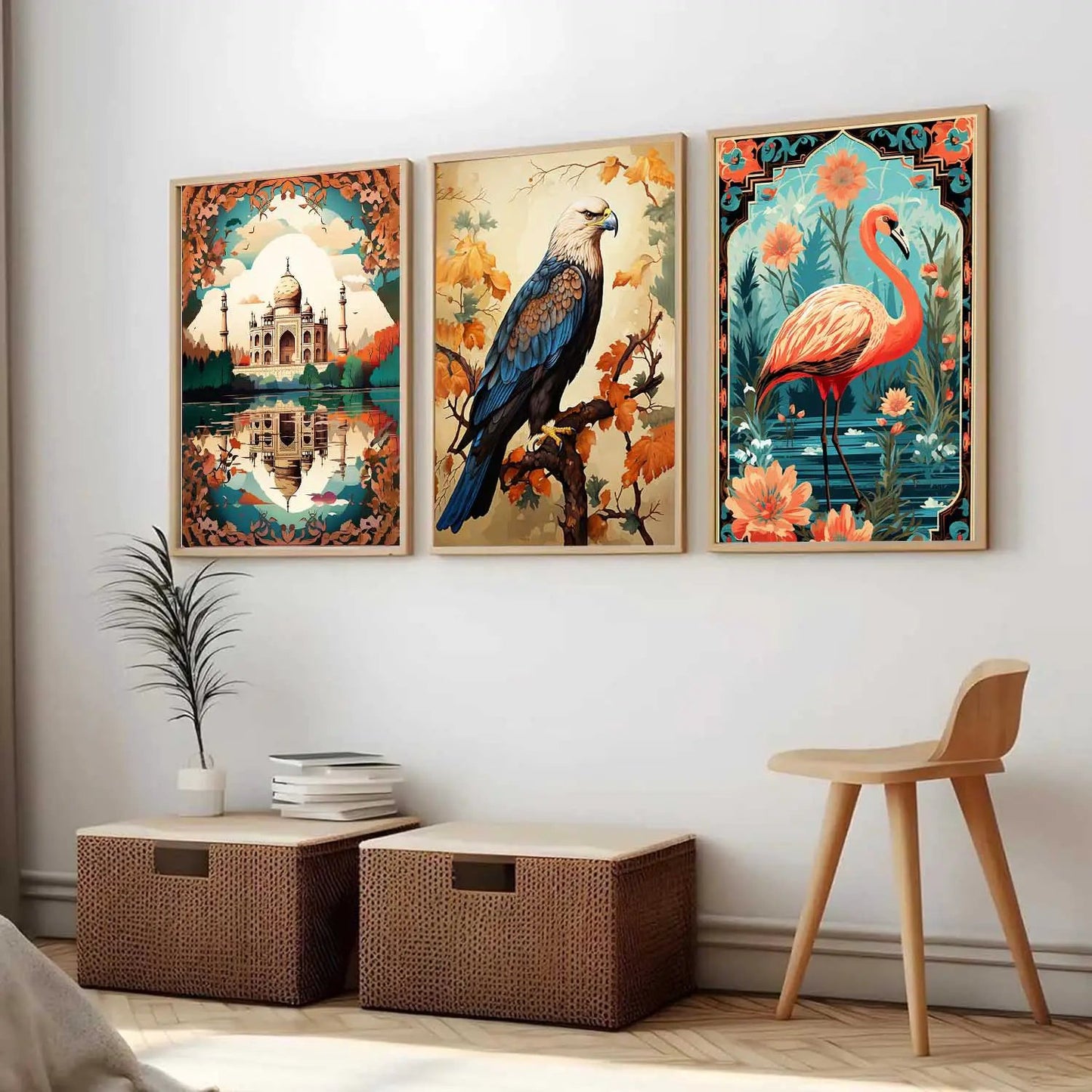 Traditional  Wall  Art Paintings for Living Room - Wall Poster With frames