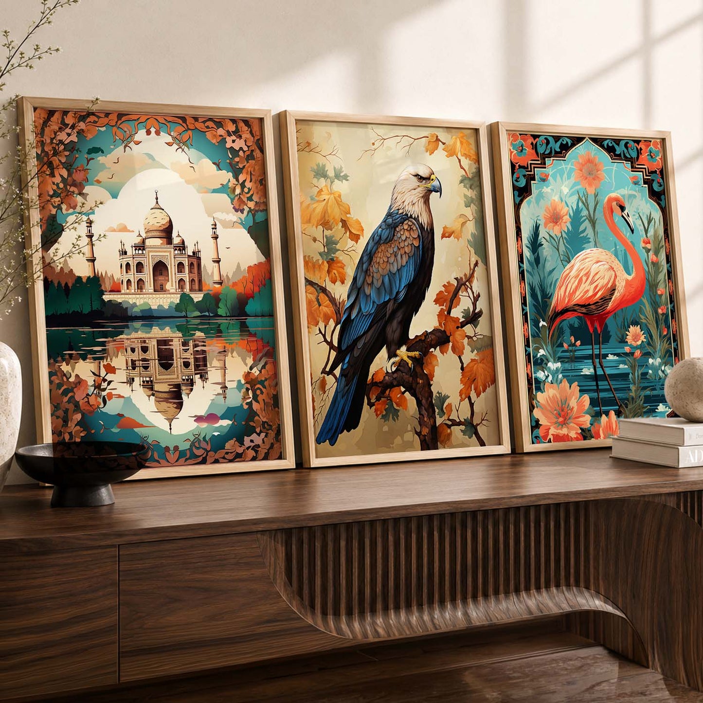 Traditional  Wall  Art Paintings for Living Room - Wall Poster With frames