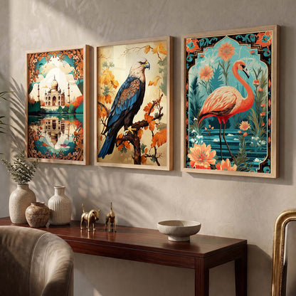 Traditional  Wall  Art Paintings for Living Room - Wall Poster With frames