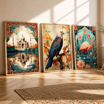 Traditional  Wall  Art Paintings for Living Room - Wall Poster With frames