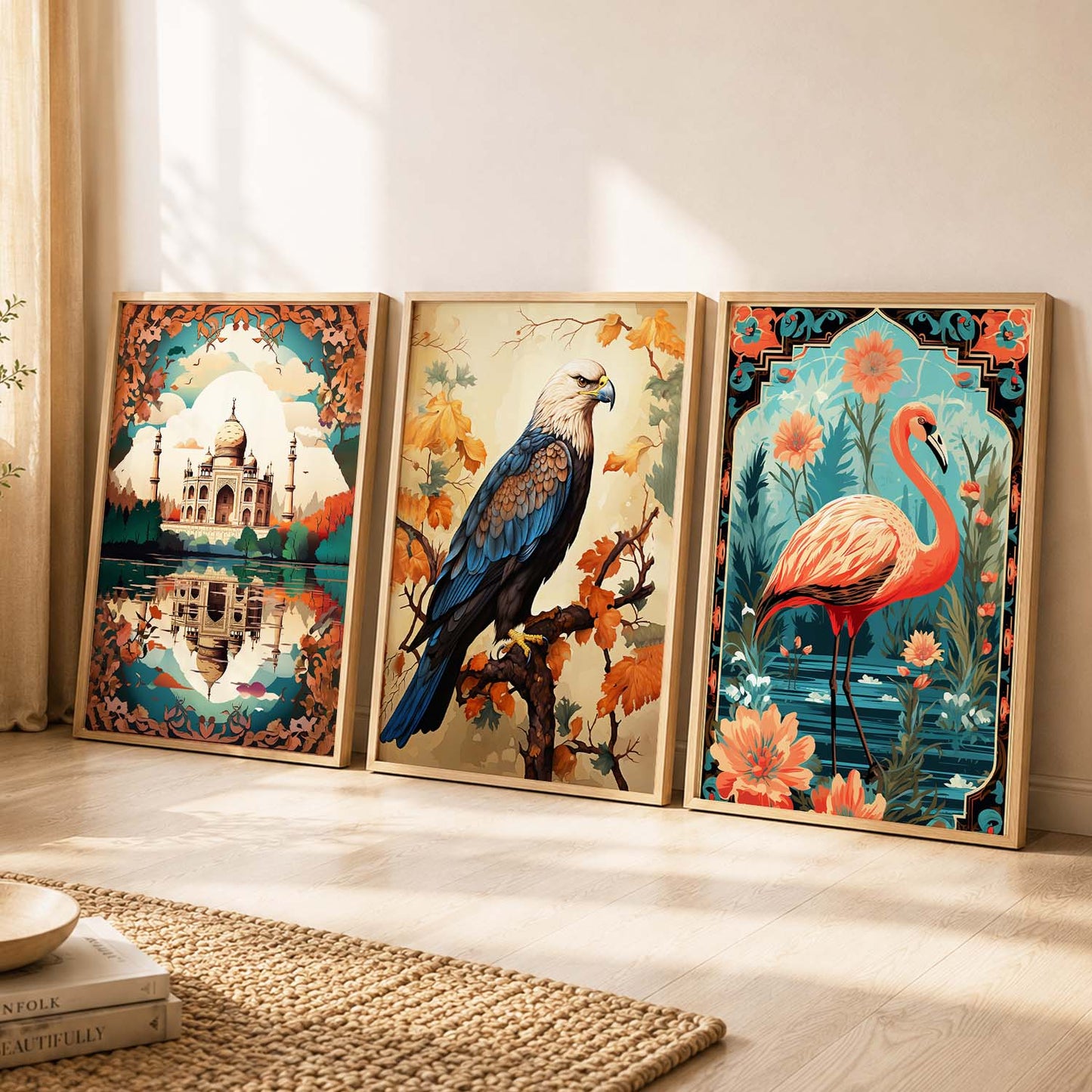 Traditional  Wall  Art Paintings for Living Room - Wall Poster With frames