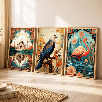 Traditional  Wall  Art Paintings for Living Room - Wall Poster With frames