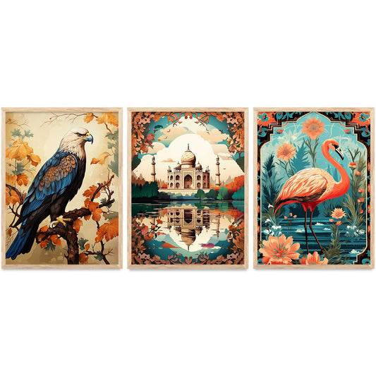 Traditional  Wall  Art Paintings for Living Room - Wall Poster With frames
