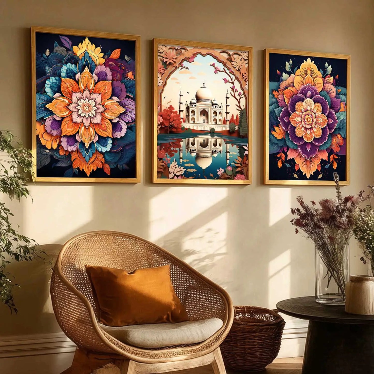 Traditional  Wall Art Paintings for Living Room - Wall Poster With frames