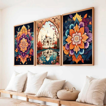 Traditional  Wall Art Paintings for Living Room - Wall Poster With frames
