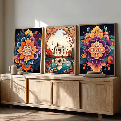 Traditional  Wall Art Paintings for Living Room - Wall Poster With frames