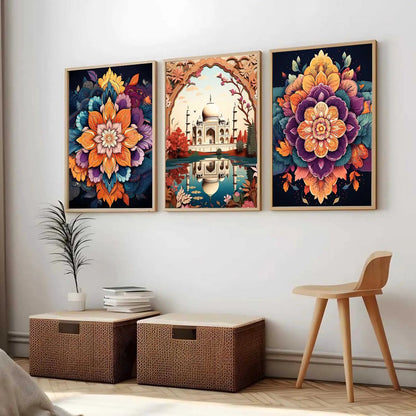Traditional  Wall Art Paintings for Living Room - Wall Poster With frames