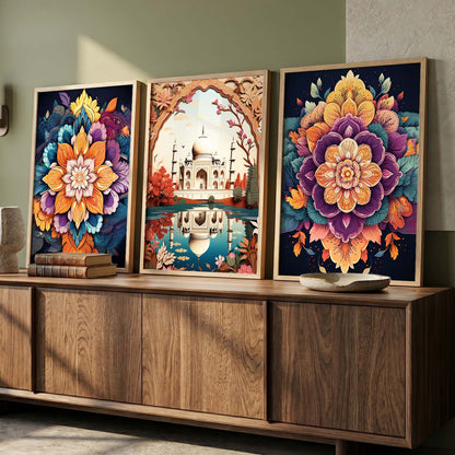 Traditional  Wall Art Paintings for Living Room - Wall Poster With frames