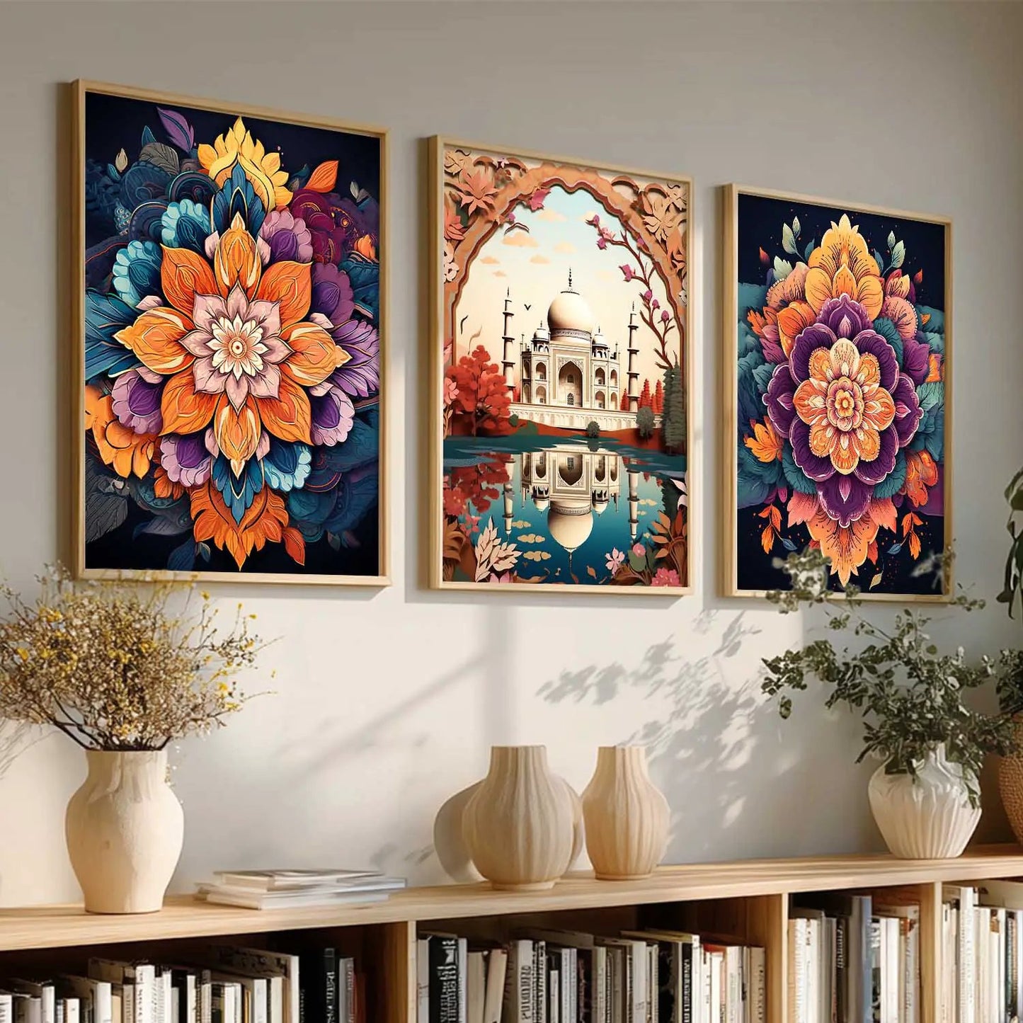 Traditional  Wall Art Paintings for Living Room - Wall Poster With frames