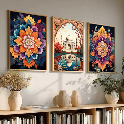 Traditional  Wall Art Paintings for Living Room - Wall Poster With frames