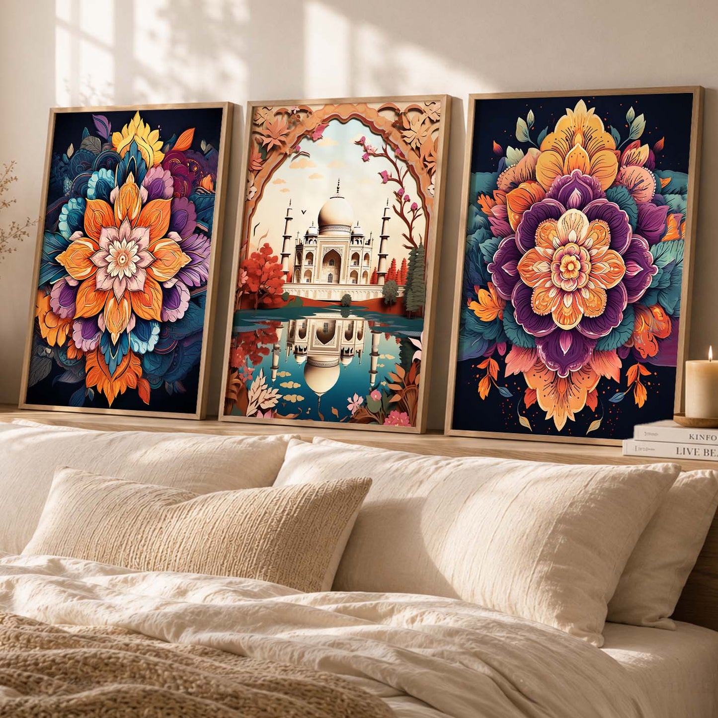 Traditional  Wall Art Paintings for Living Room - Wall Poster With frames