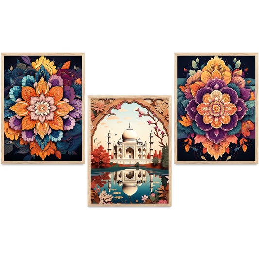 Traditional  Wall Art Paintings for Living Room - Wall Poster With frames