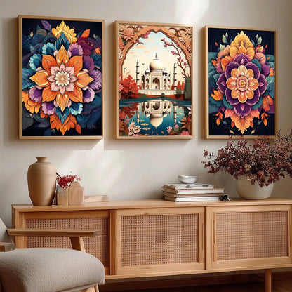 Traditional  Wall Art Paintings for Living Room - Wall Poster With frames