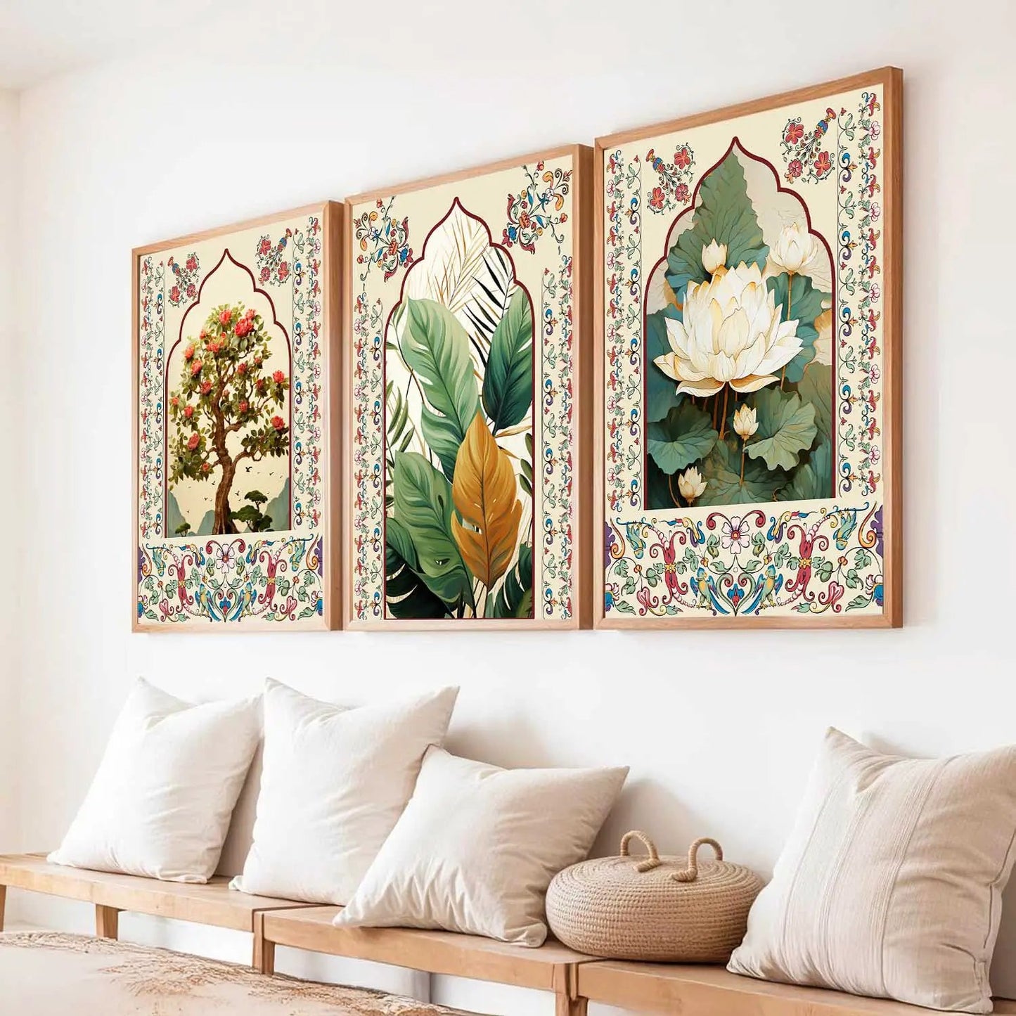 Madhubani   Wall Art Paintings for Living Room - Wall Poster With frames