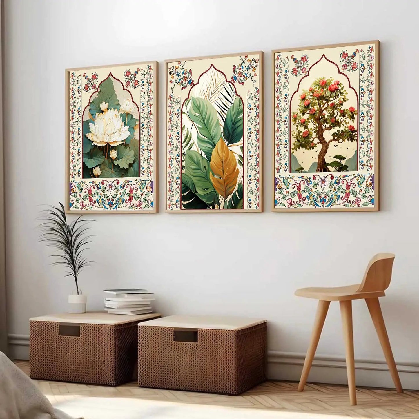 Madhubani   Wall Art Paintings for Living Room - Wall Poster With frames
