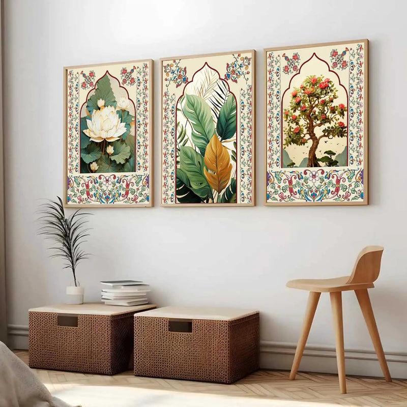 Madhubani   Wall Art Paintings for Living Room - Wall Poster With frames