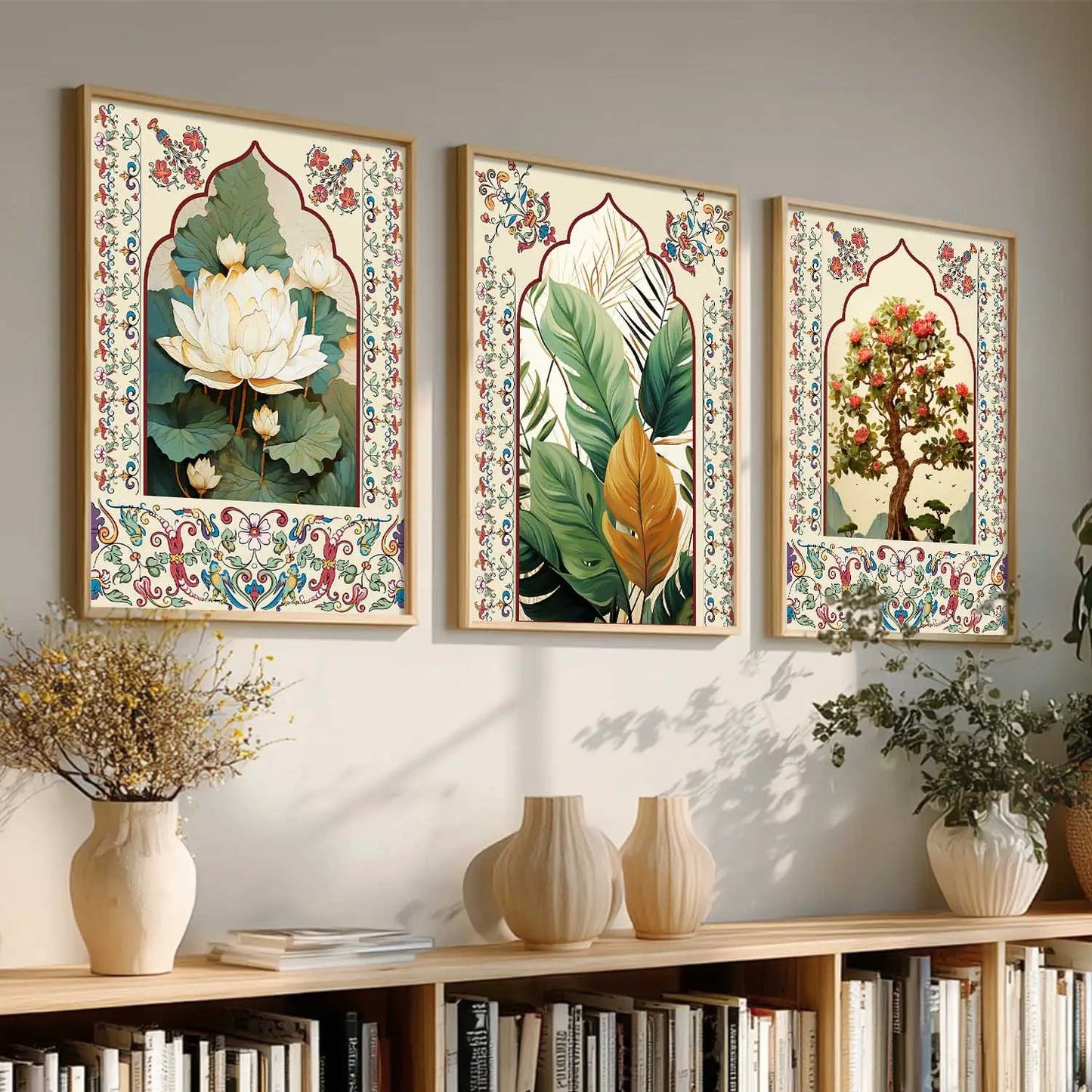 Madhubani   Wall Art Paintings for Living Room - Wall Poster With frames