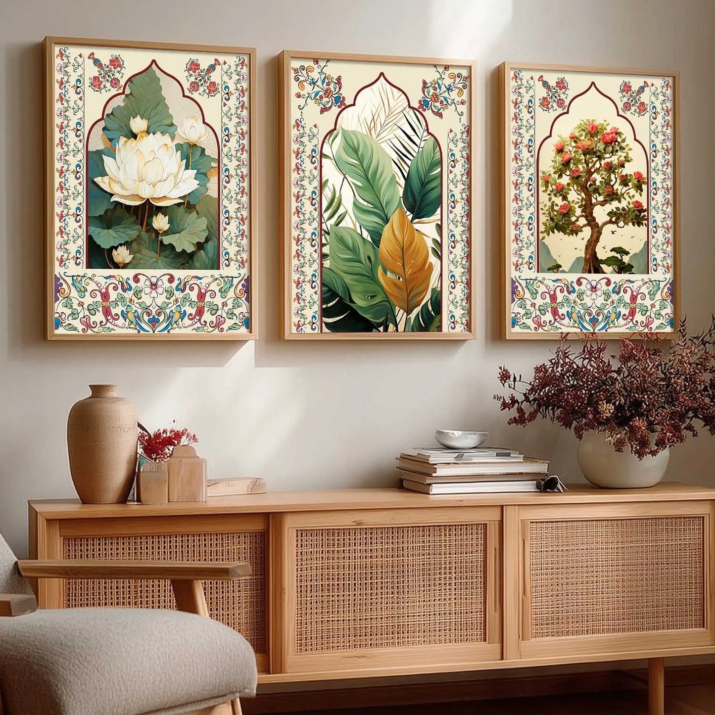 Madhubani   Wall Art Paintings for Living Room - Wall Poster With frames
