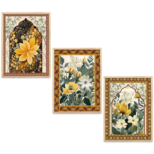 Floral   Wall Art Paintings for Living Room - Wall Poster With frames