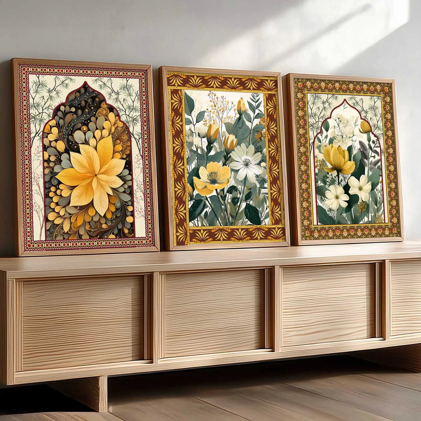 Floral   Wall Art Paintings for Living Room - Wall Poster With frames