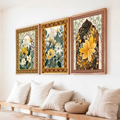 Floral   Wall Art Paintings for Living Room - Wall Poster With frames