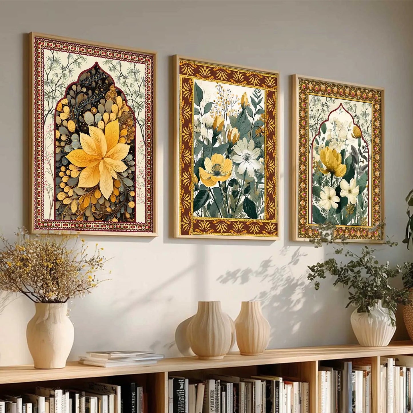 Floral   Wall Art Paintings for Living Room - Wall Poster With frames