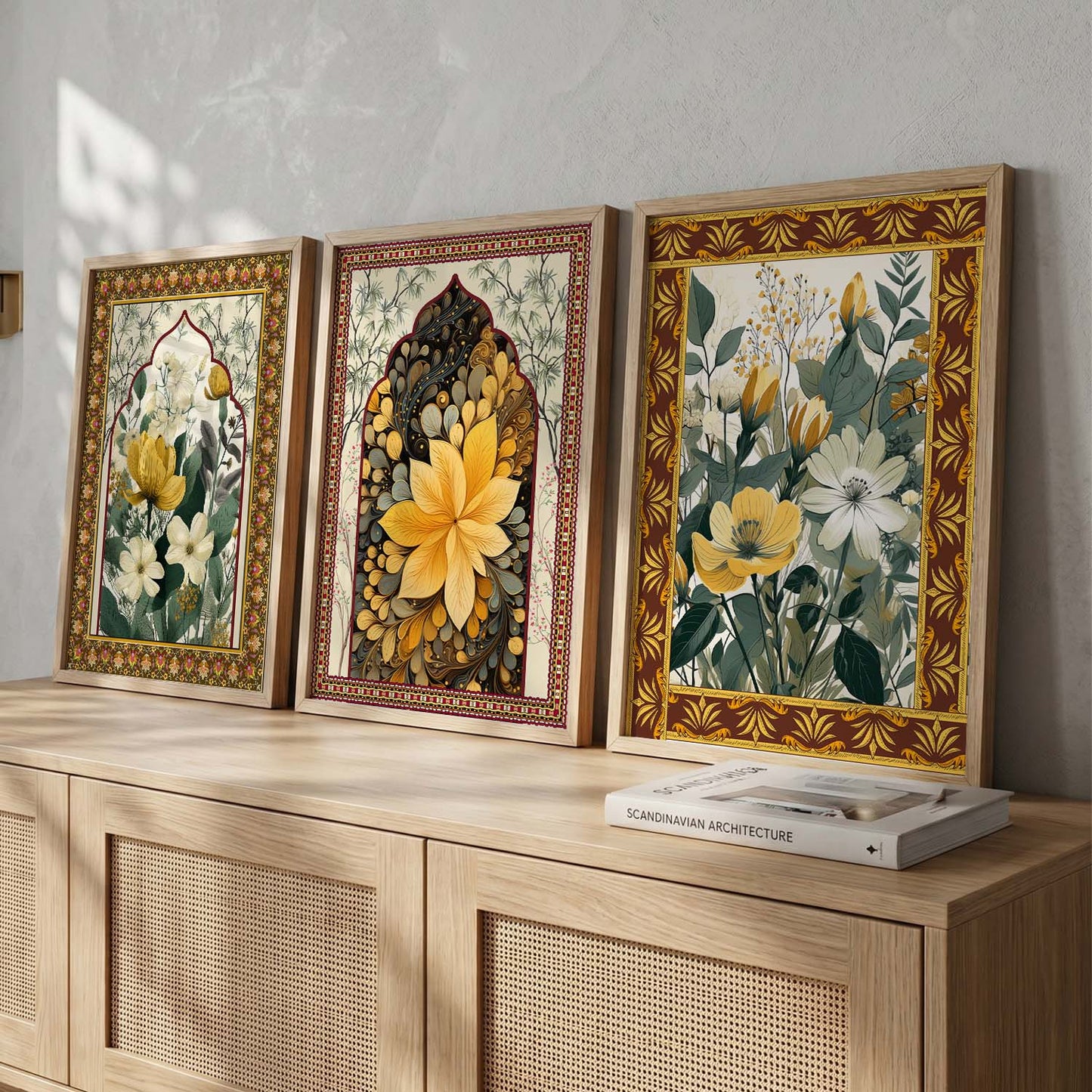 Floral   Wall Art Paintings for Living Room - Wall Poster With frames