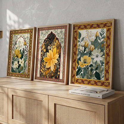 Floral   Wall Art Paintings for Living Room - Wall Poster With frames
