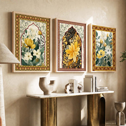 Floral   Wall Art Paintings for Living Room - Wall Poster With frames