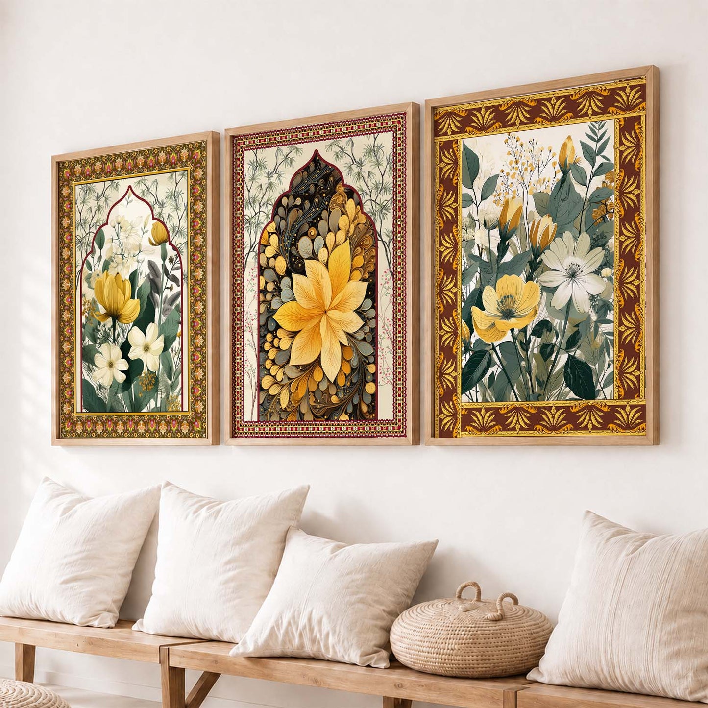 Floral   Wall Art Paintings for Living Room - Wall Poster With frames