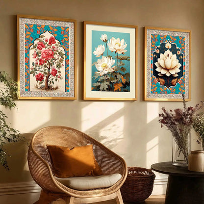 Floral  Wall Art Paintings for Living Room - Wall Poster With frames