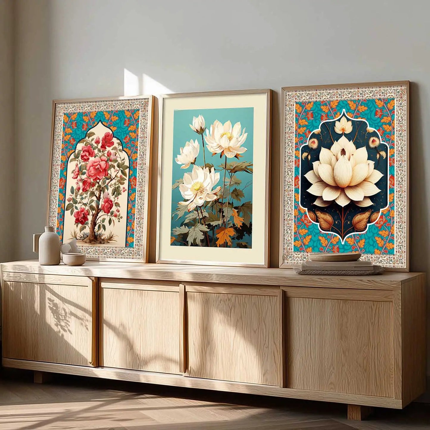 Floral  Wall Art Paintings for Living Room - Wall Poster With frames
