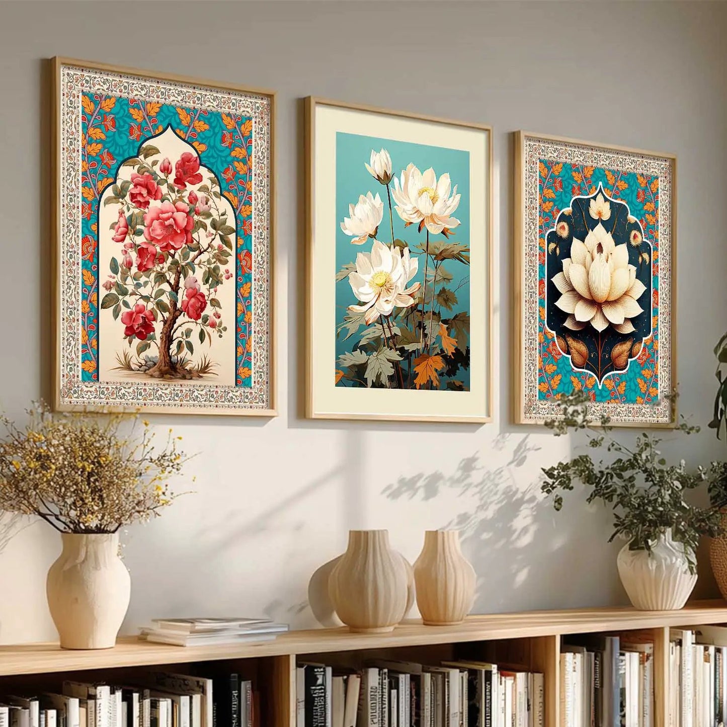 Floral  Wall Art Paintings for Living Room - Wall Poster With frames