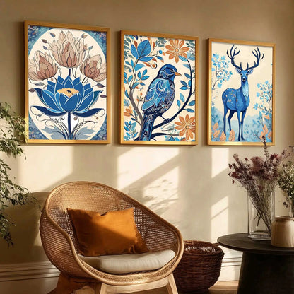 Traditional  Wall  Art Paintings for Living Room - Wall Poster With frames