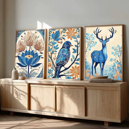 Traditional  Wall  Art Paintings for Living Room - Wall Poster With frames