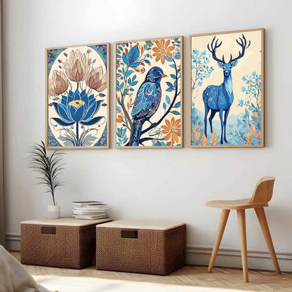 Traditional  Wall  Art Paintings for Living Room - Wall Poster With frames