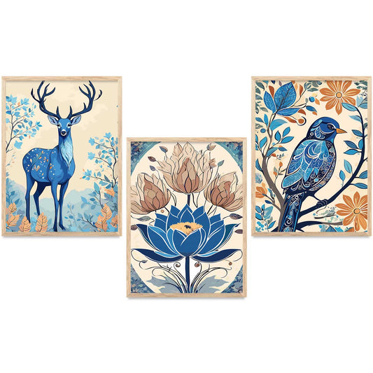 Traditional  Wall  Art Paintings for Living Room - Wall Poster With frames