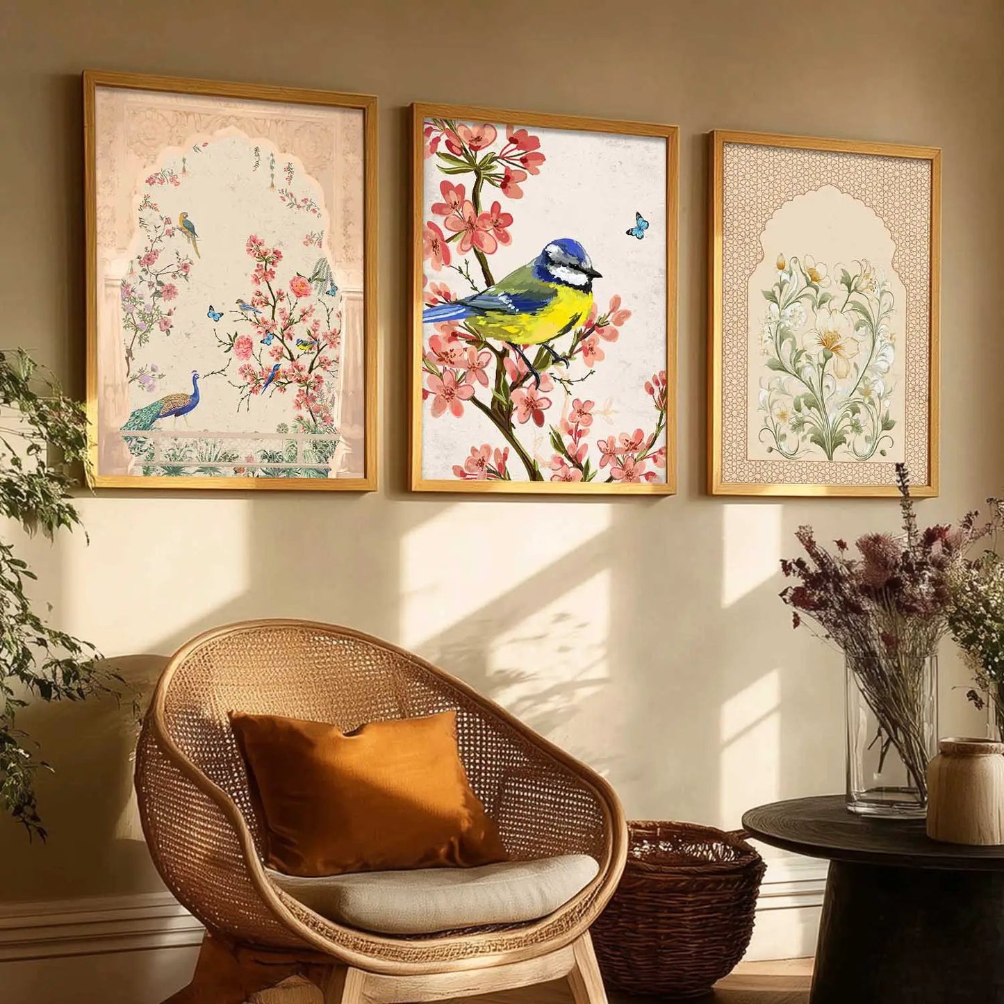 Madhubani  Wall Art Paintings for Living Room - Wall Poster With frames
