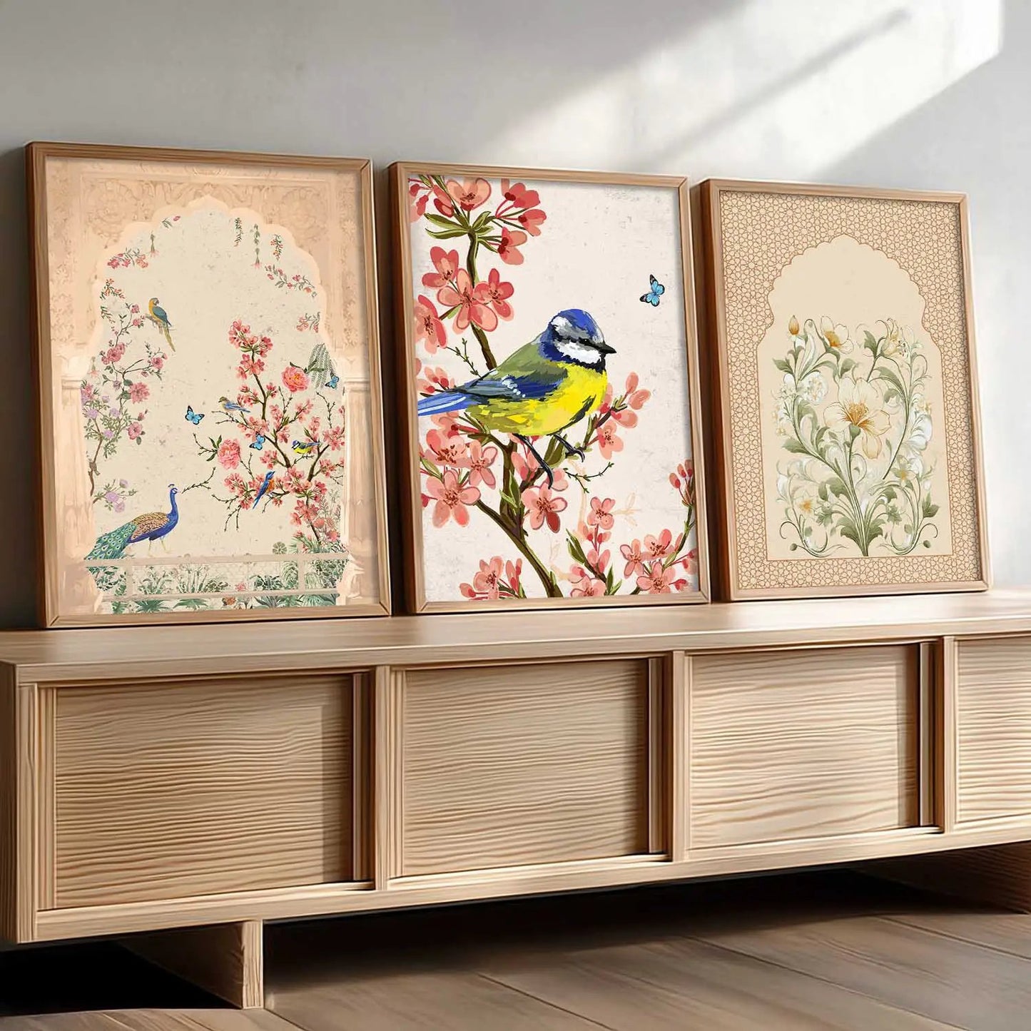 Madhubani  Wall Art Paintings for Living Room - Wall Poster With frames