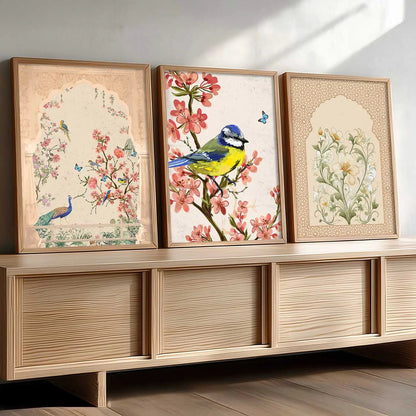 Madhubani  Wall Art Paintings for Living Room - Wall Poster With frames