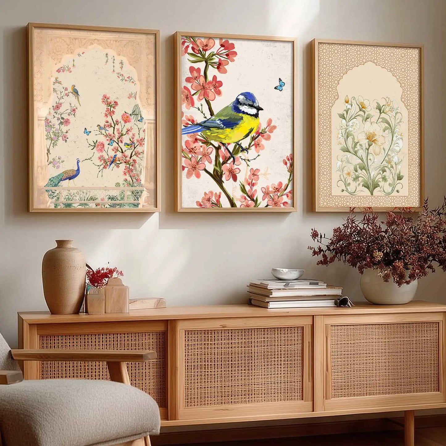 Madhubani  Wall Art Paintings for Living Room - Wall Poster With frames