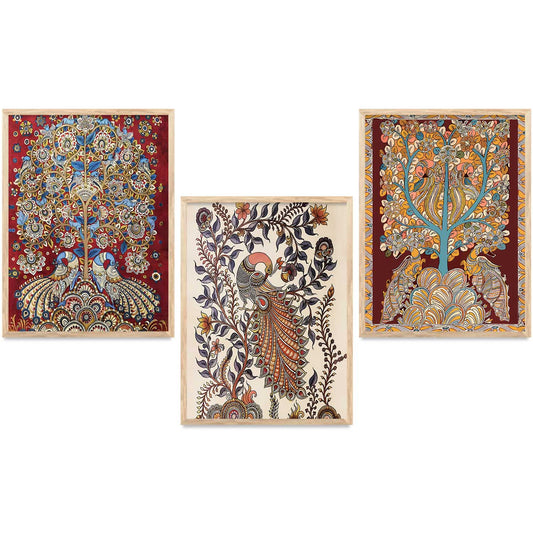 Madhubani  Wall Art Paintings for Living Room - Wall Poster With frames