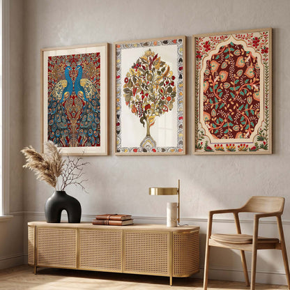 Madhubani  Wall  Art Paintings for Living Room - Wall Poster With frames