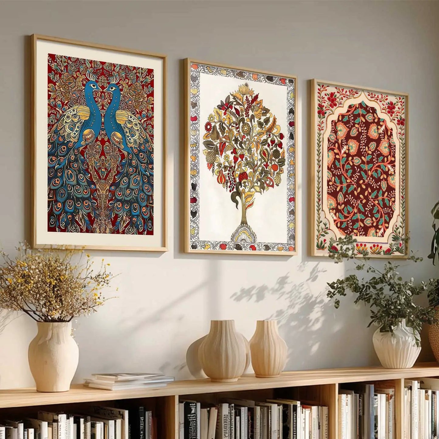 Madhubani  Wall  Art Paintings for Living Room - Wall Poster With frames