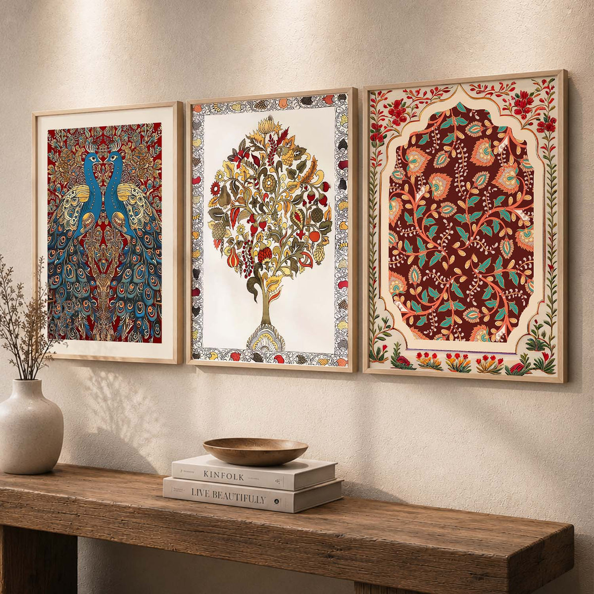 Madhubani  Wall  Art Paintings for Living Room - Wall Poster With frames