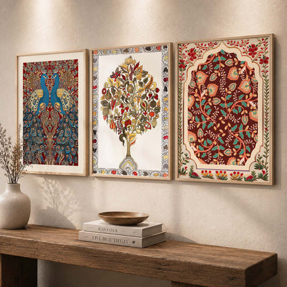 Madhubani  Wall  Art Paintings for Living Room - Wall Poster With frames