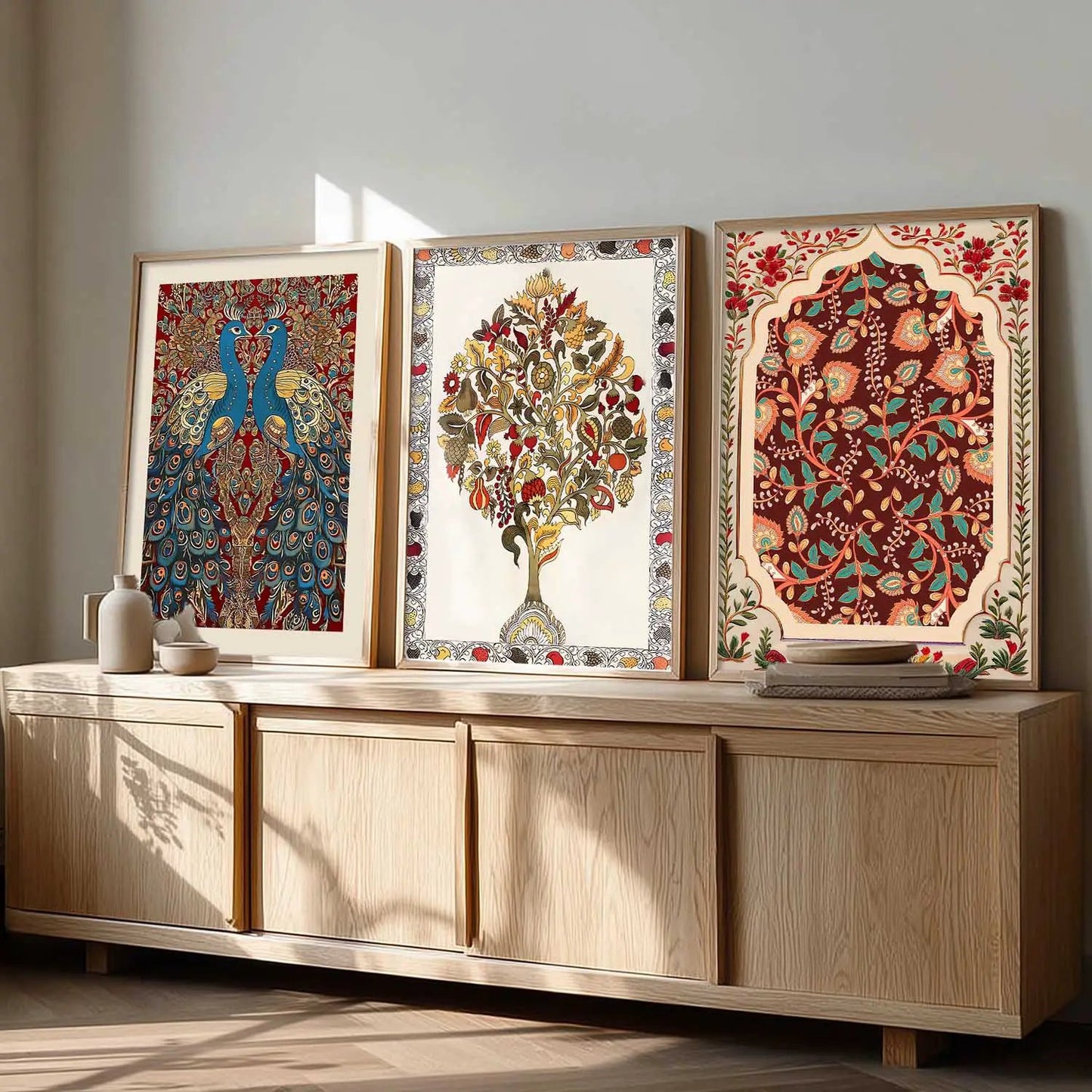 Madhubani  Wall  Art Paintings for Living Room - Wall Poster With frames